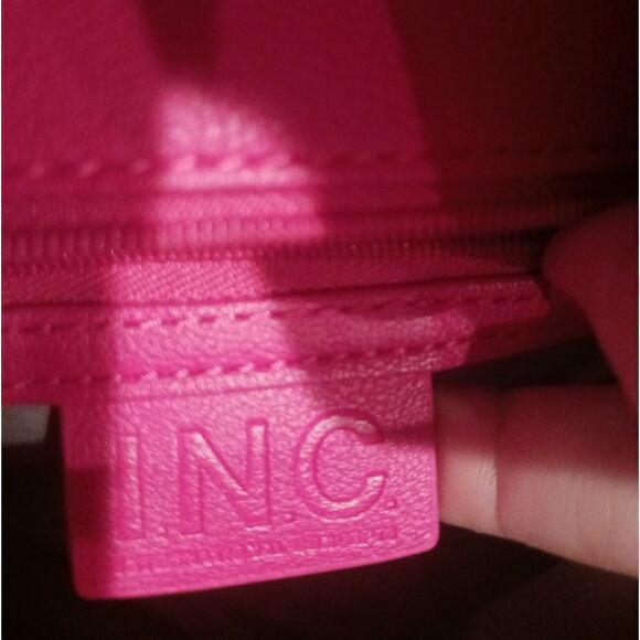 INC Pink Shoulder Bag with Chained Straps - Picture 6 of 7